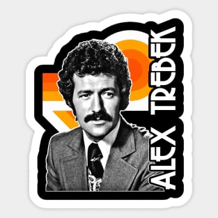 Alex Trebek - This is Jeopardy! - Retro Tribute Sticker